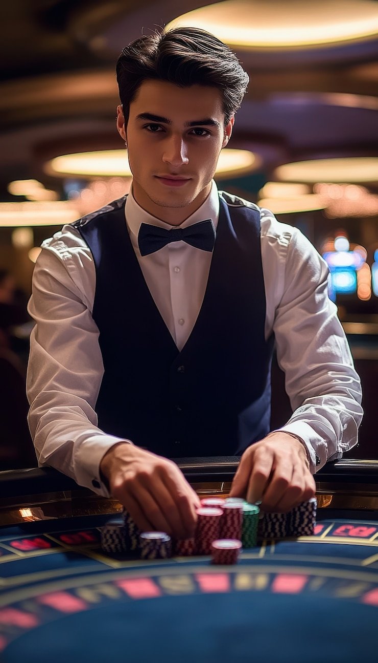 Sesi dealer casino langsung layarwarna21 yang profesional dan interaktif dengan suasana mendalam